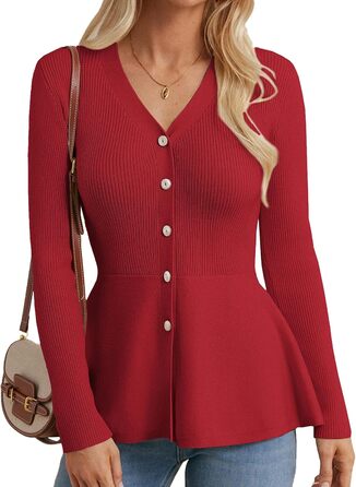 Жакет Grace Karin для жінок, без рукавів, червоний (L), стильний кардиган для повсякденного носіння