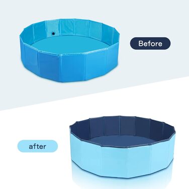 Dog Pool 120 cm Swimming Pool for Small Dogs, Foldable Pet Splash Pool, Dog Bathtub Pool for Dog Cat, Eco-Friendly PVC Swimming Pool