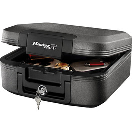 Master Lock Waterproof Safe with Key - 5L Fireproof & Waterproof Travel Safe Box for Documents & Valuables