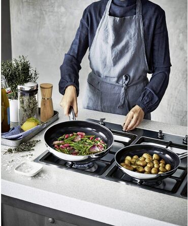 WMF Durado Induction Nonstick Fry Pan - 28cm Cromargan Stainless Steel with Ceramic Coating, Oven-Safe