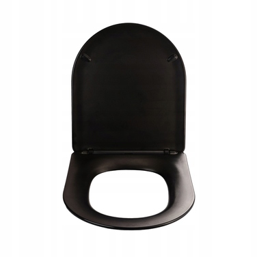 Кришка-сидіння для унітазу Asato Black Dur 0041-4, чорний duroplast