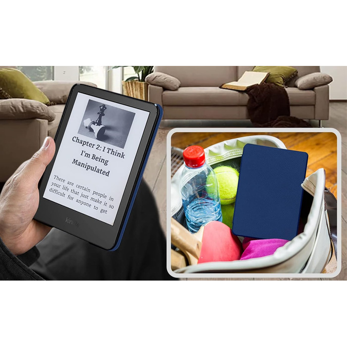 Чохол TOKILO для Kindle 6 (11-го покоління 2024/2022), м'який чохол з PU-шкіри з авто-ввімкненням/вимиканням, сумісний лише з Kindle 6