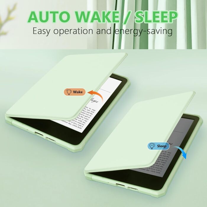 Чохол для Kindle (11-го покоління) 2024/2022, автоматичний сон/пробудження, м'ятний колір (не підходить для Paperwhite/Oasis)