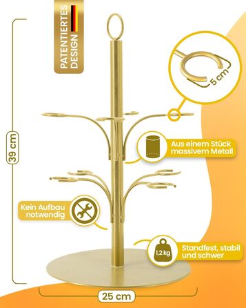 Стійка для коктейлів SpritzUpYourLife: 8 келихів, Aperol, Sarti Rosa, вечірка, подарунок (золото)