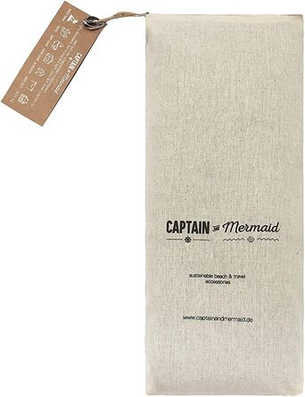 Пляжний рушник XXL Captain&Mermaid 100% бавовна, 220x160 см, легкий, для пляжу та пікніка, Peshtemal, синій Botanical