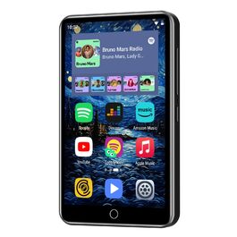 MP3-плеєр ZAQE 80GB Bluetooth WiFi Android Spotify MP4 для дітей (Чорний)