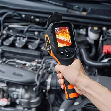 Тепловізор VEVOR з роздільною здатністю 320x240, термокамера з візуальною камерою 2MP, -20°C до 550°C, 4 режими та 6 колірних палітр