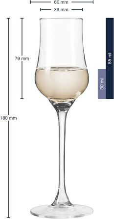 Набір келихів Leonardo Grappa Ciao+ 85 мл (6 шт.) для бренді та граппи