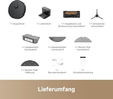 Робот-пилосос Dreame D10 Plus Gen 2 з функцією миття, автоматичним випорожненням, LiDAR-навігацією, 6000 Pa потужністю всмоктування, 285 хвилин роботи від акумулятора (D20)