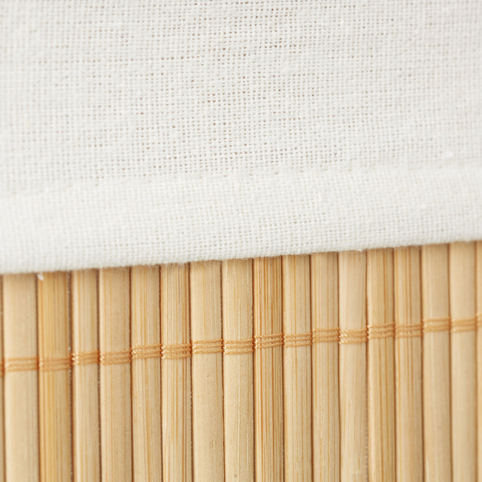Relaxdays 3-Piece Bamboo Storage Basket Set