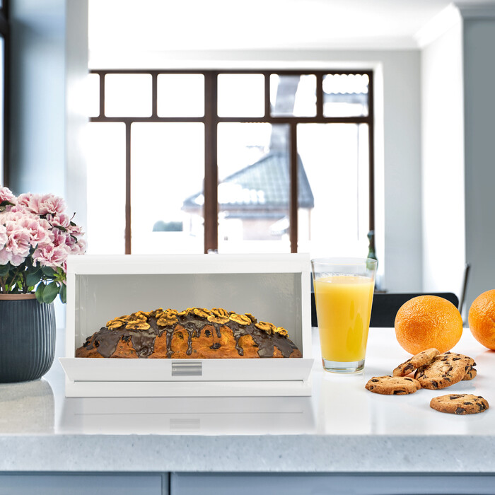 Relaxdays Stainless Steel Bread Box