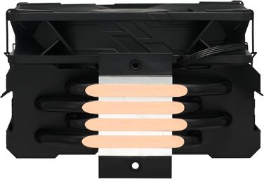 Cooler Master Hyper 212 Black - кулер для CPU з RGB підсвічуванням, LGA1700 & AM5, чорний, з 4 heatpipes