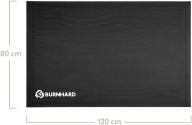 Гриль-килимок BURNHARD 120x80 см, вогнетривкий ПВХ, захисна підстилка для газового гриля, BBQ, для вулиці