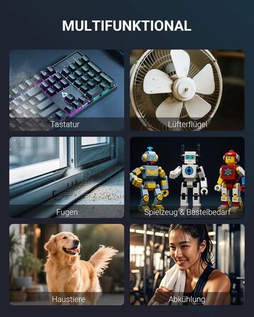 VANTRUE POWER Електричний повітряний пилосос-800G, бездротовий, акумуляторний, для чищення клавіатури, автомобіля, дому