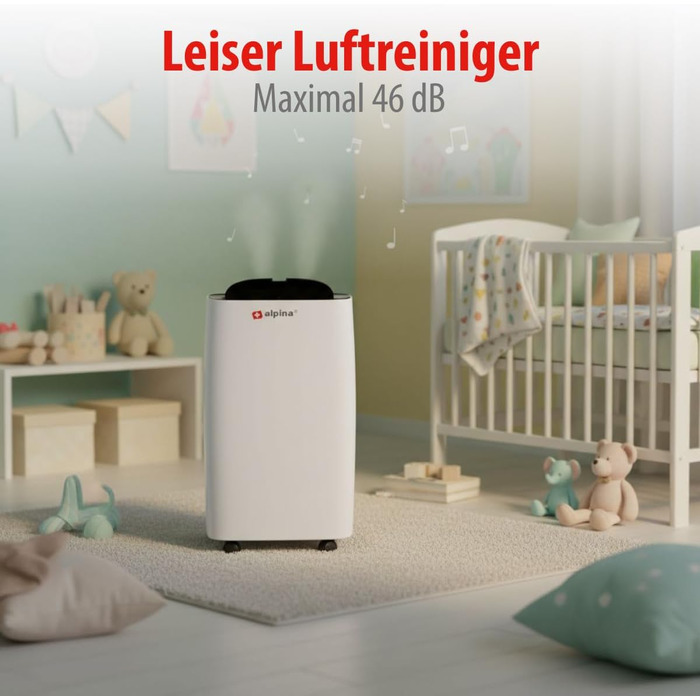 Електричний осушувач повітря Alpina для підвалу та кімнат до 20 м² – 220W з дисплеєм
