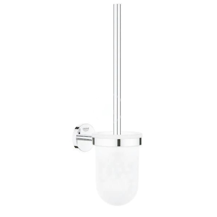Настінний ергономічний йоржик для туалету зі скла та металу (хром) Grohe BauCosmopolitan