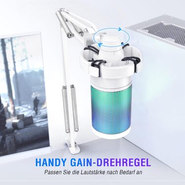 Ігровий мікрофон FIFINE з кріпленням, USB мікрофон для запису подкастів, стрімінгу, студії, MAC, PS4, PS5 (Мікрофон+Кріплення)