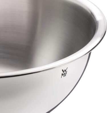 WMF Function Bowls Mixing Bowl Set, 2-piece, Ø 22 and 24 cm, Cromargan Stainless Steel, multifunctional as mixing bowl, salad bowl, serving bowl, stackable