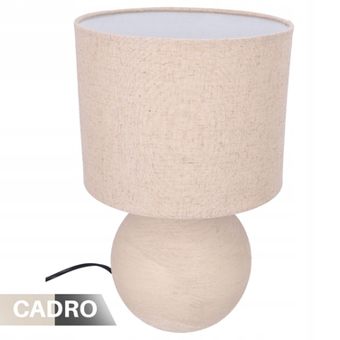 Настільна лампа Cadro, нічник, 37,5 см, бежевий, 40 Вт
