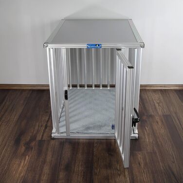Callieway® ALU DOGBOX: Алюмінієва переноска для собак, XLarge та L розміри, для дому та офісу