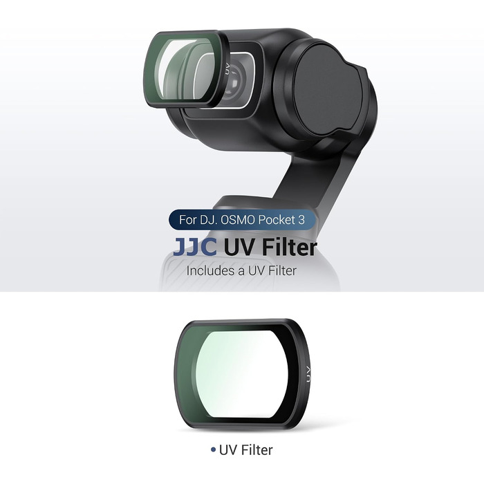 Набір магнітних фільтрів JJC 6в1 для DJI Osmo Pocket 3: ND8, ND16, ND32, ND64, ND256 та CPL поляризаційний фільтр для екшн-камери