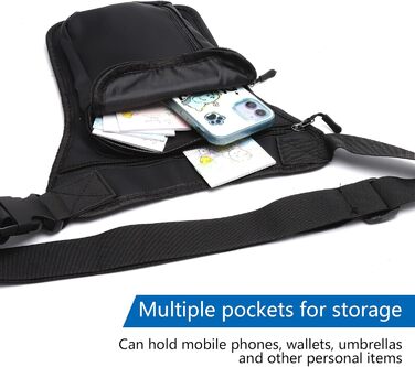 Водонепроникна нагрудна/стегнова сумка на ногу для мотоциклістів, чоловіків та жінок. Багато кишень, для кемпінгу, піших прогулянок, велоспорту та бігу.