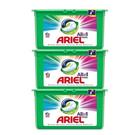 Капсули для прання кольорових речей Ariel All in 1 PODS, 105 завантажень (3 x 35 шт)