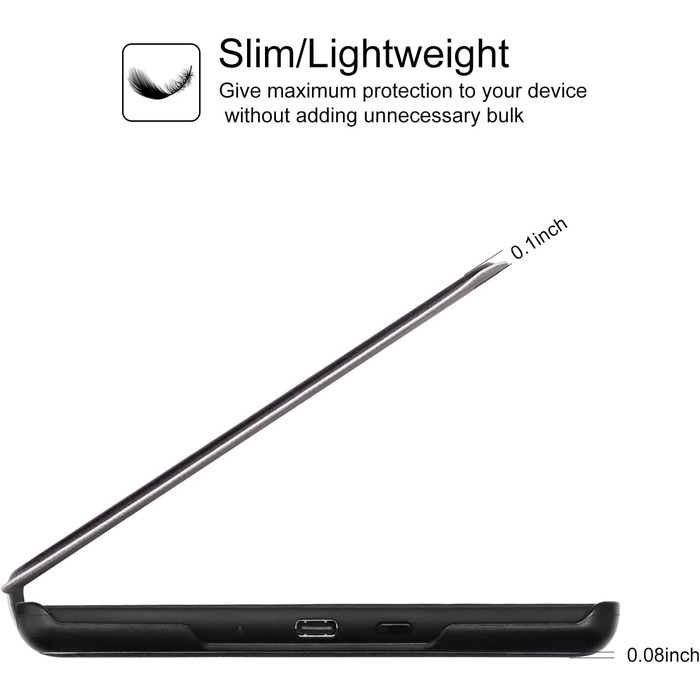 Чохол для Kindle 6' (11-го покоління) 2024/2022 (C2V2L3) з PU шкіри, Smart Cover з авто-вимиканням, Löwenzahn (Mondfinsternis)