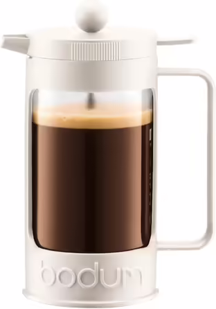 Френч-прес Bodum BEAN 1 л, ізольований, захист від проливання, кремовий, на 8 чашок