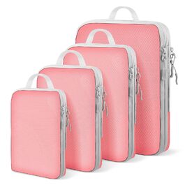 Органайзер для валізи Kompression: набір кубів для пакування, рожевий | Travel Essentials