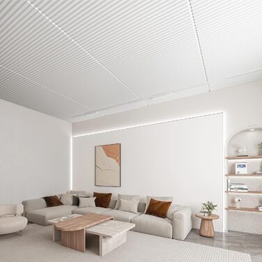 3D панелі для стін Art3d: рельєфні пластикові панелі PVC, 12 шт., 50x50 см, 3 м²