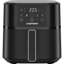 Фритюрниця Chefman 5.7L з Hi-Fry технологією, чорна: швидка, компактна, з антипригарним покриттям та сенсорним керуванням