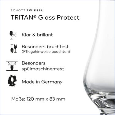 Набір келихів для віскі SCHOTT ZWIESEL Nosing Tumbler Bar Special (4 шт) з кришталю Tritan, Німеччина