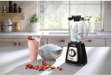Блендер Tefal BL4358, стаціонарний, скляна чаша 1.75 л, чорний