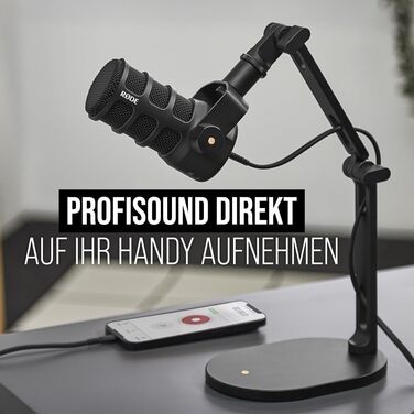 RØDE PodMic – динамічний мікрофон XLR/USB для подкастів, стрімінгу, геймінгу, музичного виробництва та контент-мейкінгу