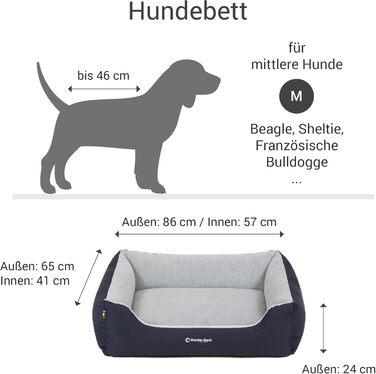 Ліжко для собак Doctor Bark Kleine Hunde - М'яке та зручне ліжко для маленьких собак, зелений колір, Made in Germany