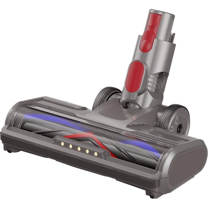 Насадка для пилососів Dyson V7 V8 V10 V11 V15: підлогова щітка з підсвіткою для короткого ворсу та твердих поверхонь