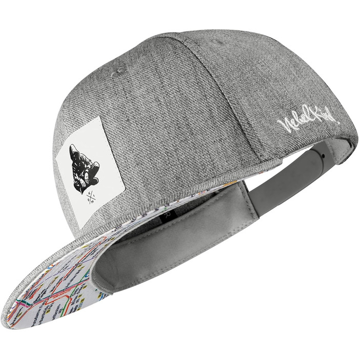 Кепка Nebelkind Snapback Berlin сіра, унісекс, регульована, висока якість, streetwear стиль
