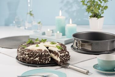 Форма для випічки Dr. Oetker Springform 24 см сіра, антипригарна кераміка