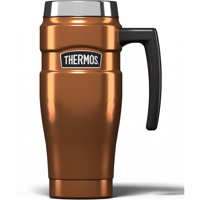 Термос König Travel Mug з нержавіючої сталі - Матовий чорний (470 мл)