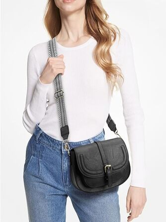 Сумка жіноча AFKOMST через плече з PU шкіри бежевого кольору, регульований знімний ремінець