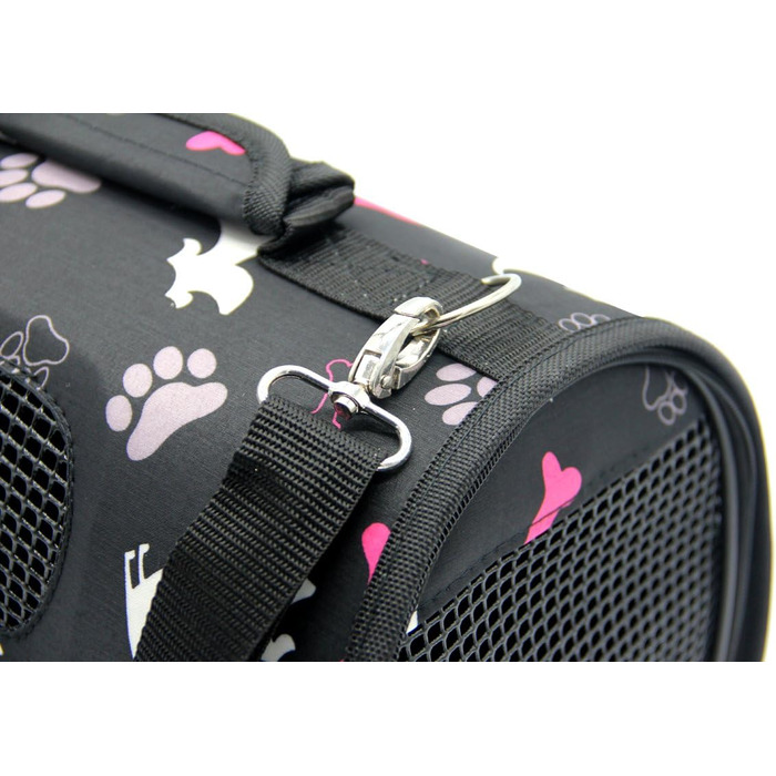 Транспортна сумка для котів BPS, переноска для тварин, 3 розміри S/M/L, чорна, 37 x 22 x 20 см