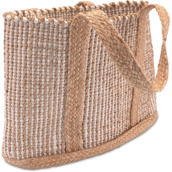 Decorasian Jute Shopping Bag – Jute Bag – Shopping Bag in Boho Style – Ibiza Bag