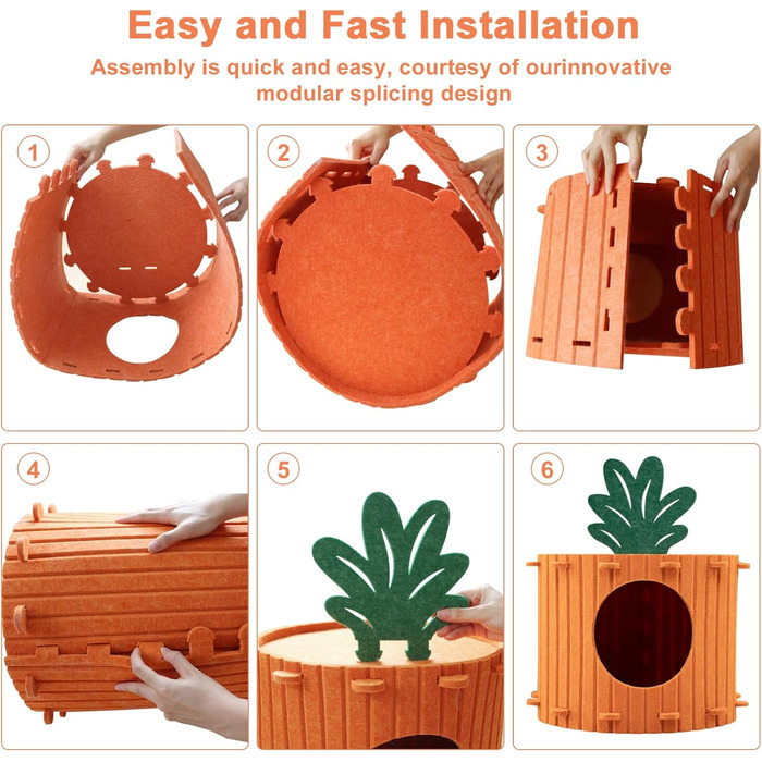 Двоповерхова котяча кімната-будинок з когтеточкою, платформа та іграшкою, 60x40x40 см