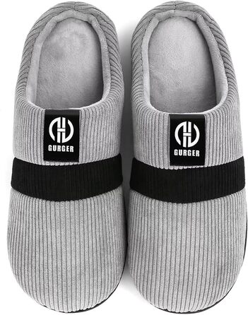 Тапочки домашні чоловічі/жіночі зимові з плюшевою підкладкою, розмір 36-51 (46/47 EU, сірий колір C2)