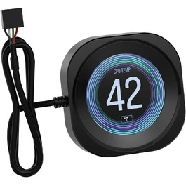 CORSAIR Nautilus RS LCD Модуль – для систем охолодження Corsair Nautilus RS та Nautilus RS ARGB AIO – 2.1-дюймовий IPS LCD екран, проста установка без інструментів – чорний