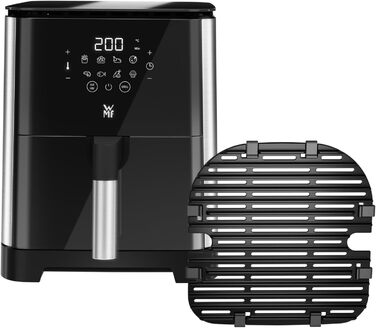 WMF Multi Taste Hot Air Fryer, Airfryer, 1550 W, 4.6l for 2-4 people, healthy frying, drying, grilling, hot air fryer with 8 programs, 4.6 Liter Air Fryer, black