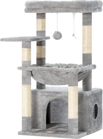 Котячий будиночок Heybly Kratzbaum HCT008SW: великий, з м'яким кошиком та місцем для сну