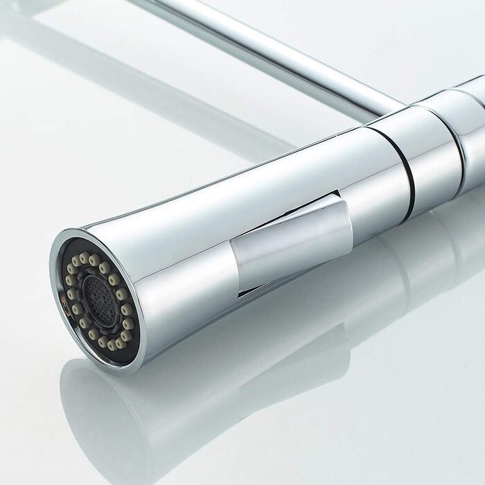 Кухонний змішувач Ibergrif з душем, чорний, з гнучким виливом