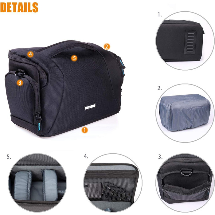 Сумка для фотоапарата Bodyguard Easy SLR XL - велика, для дзеркальної камери, об'єктивів та аксесуарів